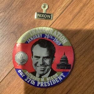 2 Nixon Political Buttons